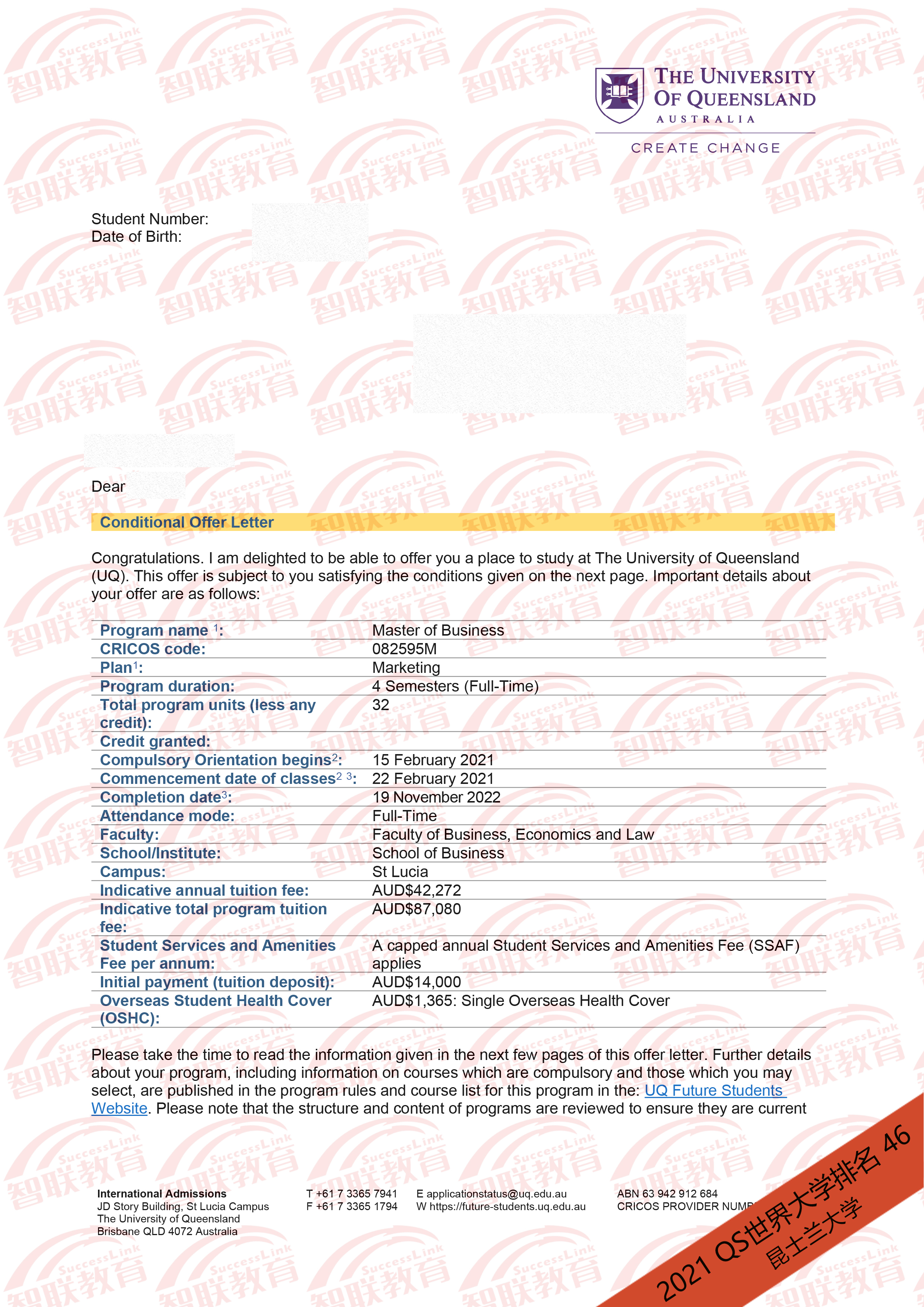 2021 AU UQ Master of Business Yirong TAO.jpg